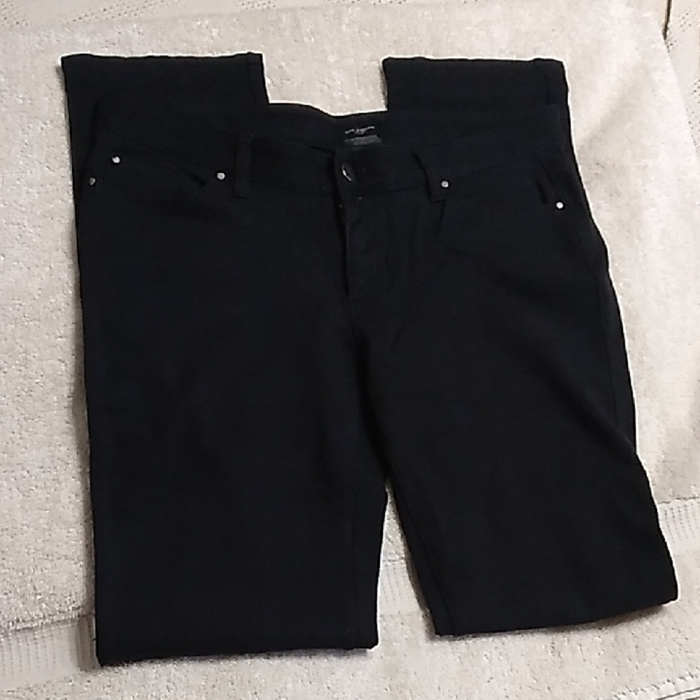 Ann Taylor Slim Straight Pants in Black